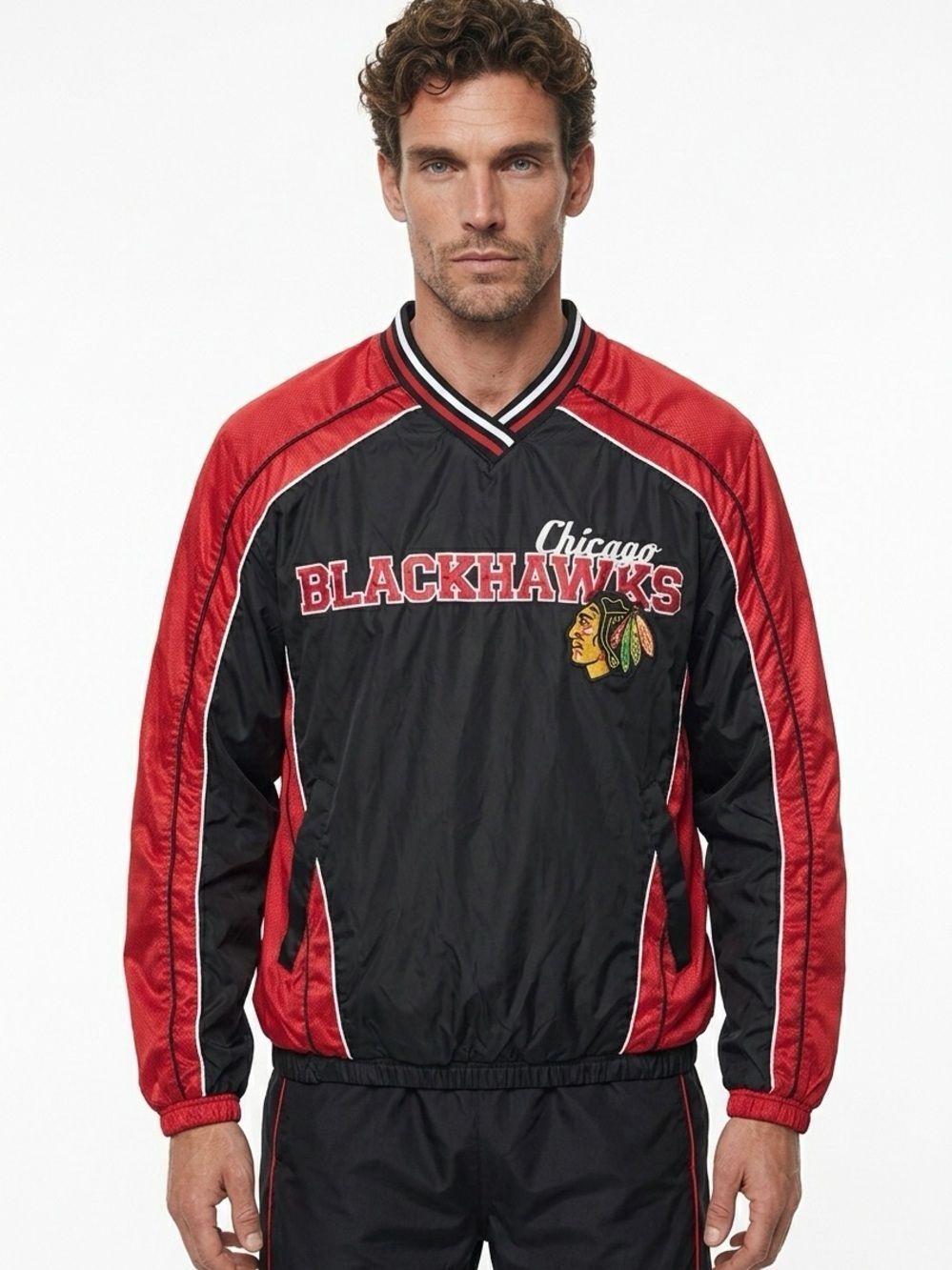G-III SPORTS CARL BANKS | Vintage Chicago Blackhawks NHL Pullover Men’s Size M
